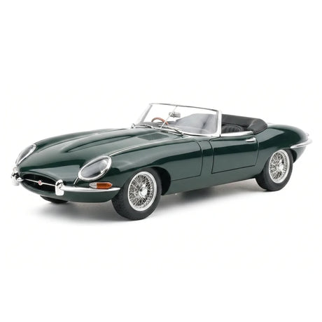 AutoArt Jaguar 1961 E-Type Roadster grön 1:18 – pressgjuten samlarmodell