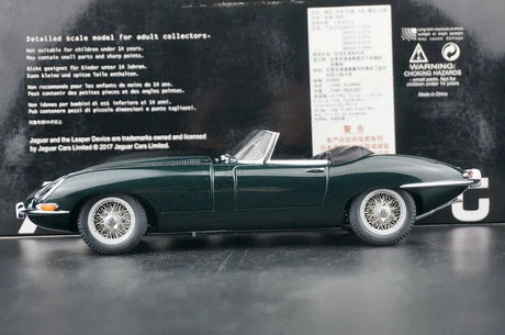 AutoArt Jaguar 1961 E-Type Roadster grön 1:18 – pressgjuten samlarmodell