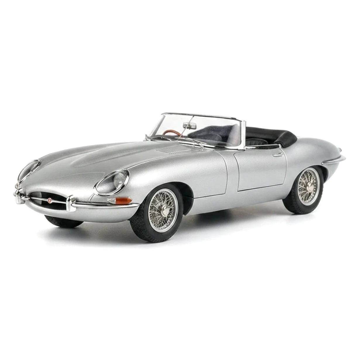 AutoArt Jaguar 1961 E-Type Roadster Silver 1:18 – Collectible Diecast Model Die-Cast
