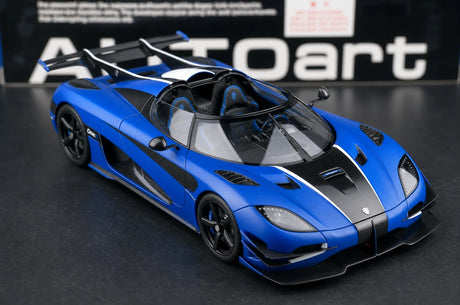 AutoArt Koenigsegg 2014 One1 Blue 1:18 – نموذج معدني قابل للجمع من القالب المصبوب