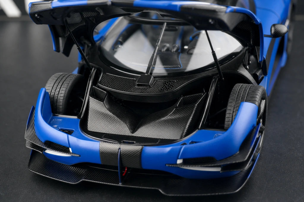 AutoArt Koenigsegg 2014 One1 Blue 1:18 – نموذج معدني قابل للجمع من القالب المصبوب
