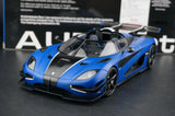 AutoArt Koenigsegg 2014 One1 Blue 1:18 – نموذج معدني قابل للجمع من القالب المصبوب