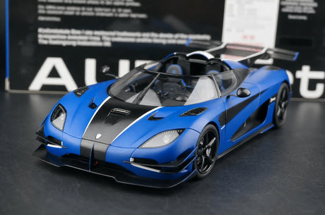 AutoArt Koenigsegg 2014 One1 Blue 1:18 – نموذج معدني قابل للجمع من القالب المصبوب