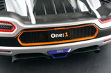 AutoArt Koenigsegg 2014 One1 Silver 1:18 – نموذج معدني قابل للجمع من القالب المصبوب