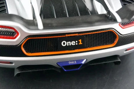 AutoArt Koenigsegg 2014 One1 Silver 1:18 – نموذج معدني قابل للجمع من القالب المصبوب