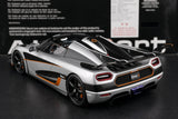 AutoArt Koenigsegg 2014 One1 Silver 1:18 – نموذج معدني قابل للجمع من القالب المصبوب