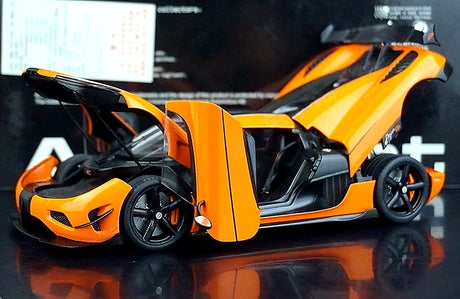 AutoArt Koenigsegg 2015 Agera RS أورانج 1:18 – نموذج معدني قابل للجمع من قالب القالب