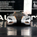 AutoArt Koenigsegg 2015 Agera RS سيلفر 1:18 – نموذج معدني قابل للجمع مصبوب، مصبوب.