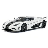 AutoArt Koenigsegg 2015 Agera RS وايت 1:18 – نموذج معدني قابل للجمع من القالب المصبوب