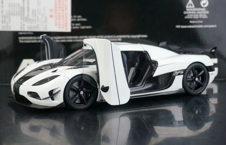 AutoArt Koenigsegg 2015 Agera RS وايت 1:18 – نموذج معدني قابل للجمع من القالب المصبوب