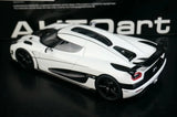 AutoArt Koenigsegg 2015 Agera RS وايت 1:18 – نموذج معدني قابل للجمع من القالب المصبوب