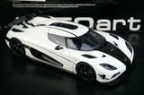 AutoArt Koenigsegg 2015 Agera RS وايت 1:18 – نموذج معدني قابل للجمع من القالب المصبوب