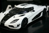 AutoArt Koenigsegg 2015 Agera RS وايت 1:18 – نموذج معدني قابل للجمع من القالب المصبوب