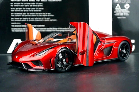 AutoArt Koenigsegg 2016 ريجيرا بورغوندي 1:18 – نموذج معدني قابل للجمع مصبوب، مصبوب.