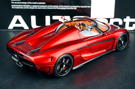 AutoArt Koenigsegg 2016 ريجيرا بورغوندي 1:18 – نموذج معدني قابل للجمع مصبوب، مصبوب.