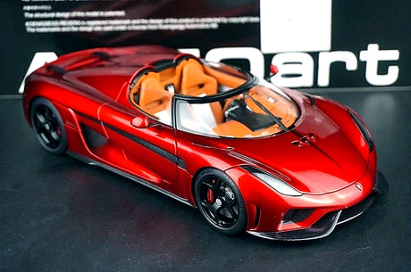 AutoArt Koenigsegg 2016 ريجيرا بورغوندي 1:18 – نموذج معدني قابل للجمع مصبوب، مصبوب.