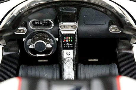 AutoArt Koenigsegg 2016 ريجيرا وايت 1:18 – نموذج معدني قابل للجمع مصبوب، مصبوب.