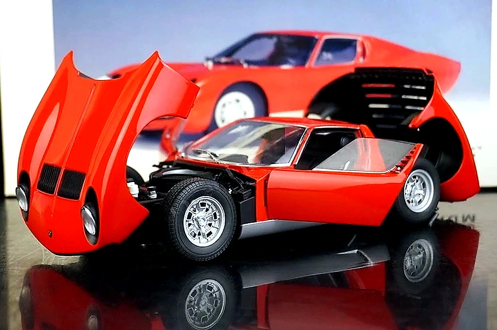AutoArt Lamborghini 1971 Miura SV Red 1:18 – Collectible Diecast Model Die-Cast