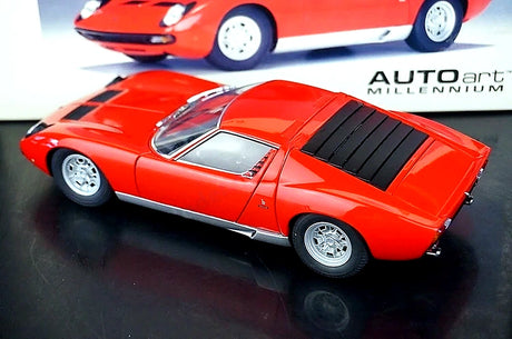 AutoArt Lamborghini 1971 Miura SV Red 1:18 – Keräilyesineet valuvalumallit
