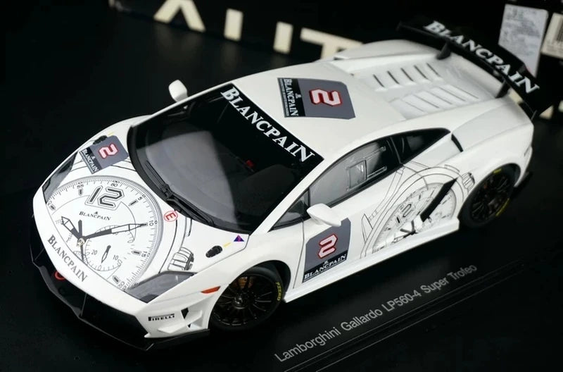 AutoArt Lamborghini 2008 Gallardo LP560-4 وايت 1:18 – نموذج معدني قابل للجمع من القالب المصبوب