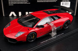 AutoArt Lamborghini 2009 مورسيلاجو LP670-4 SV تشيري ريد 1:18 – نموذج معدني قابل للجمع مصبوب.