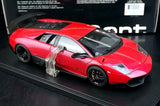 AutoArt Lamborghini 2009 مورسيلاجو LP670-4 SV تشيري ريد 1:18 – نموذج معدني قابل للجمع مصبوب.