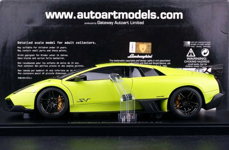 AutoArt Lamborghini 2009 Murcielago LP670-4 SV Green 1:18 – Keräilyvalettu pienoismalli