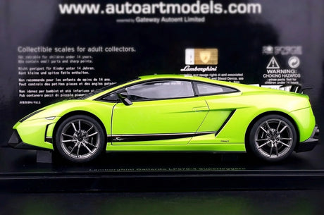 AutoArt Lamborghini 2010 Gallardo LP570-4 Superleggera Green 1:18 – Keräilyesineitä valumalleja