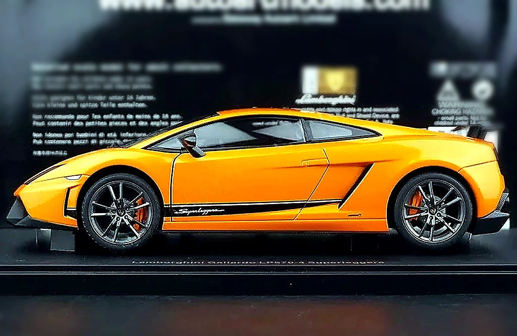 AutoArt Lamborghini 2010 Gallardo LP570-4 Superleggera Orange 1:18 – Collectible Diecast Model Die-Cast