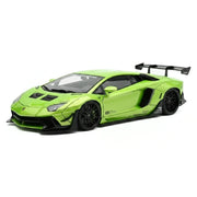 AutoArt Lamborghini 2011 Aventador LP700-4 LB Works الأخضر 1:18 – مجسم سيارة معدني للعرض والاقتناء