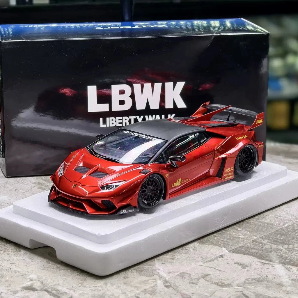 [AutoArt] 1:18 Lamborghini 2011 Aventador LP700-4 LB Works Red Model Car Die-Cast