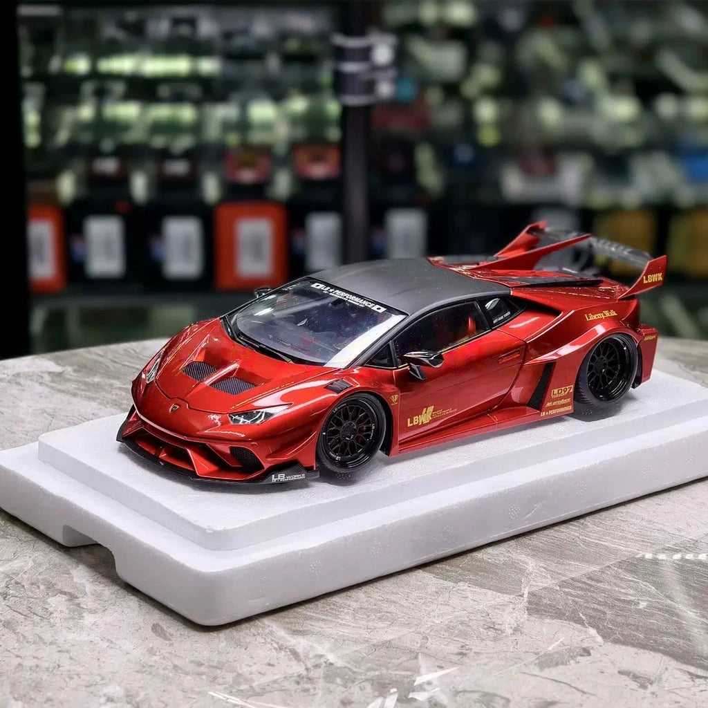[AutoArt] 1:18 Lamborghini 2011 Aventador LP700-4 LB Works Red Model Car Die-Cast