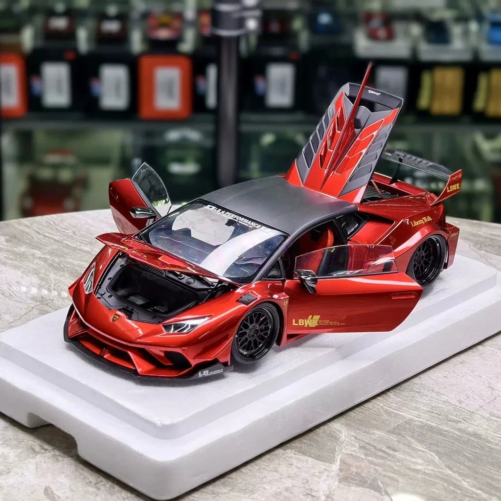 [AutoArt] 1:18 Lamborghini 2011 Aventador LP700-4 LB Works Red Model Car Die-Cast