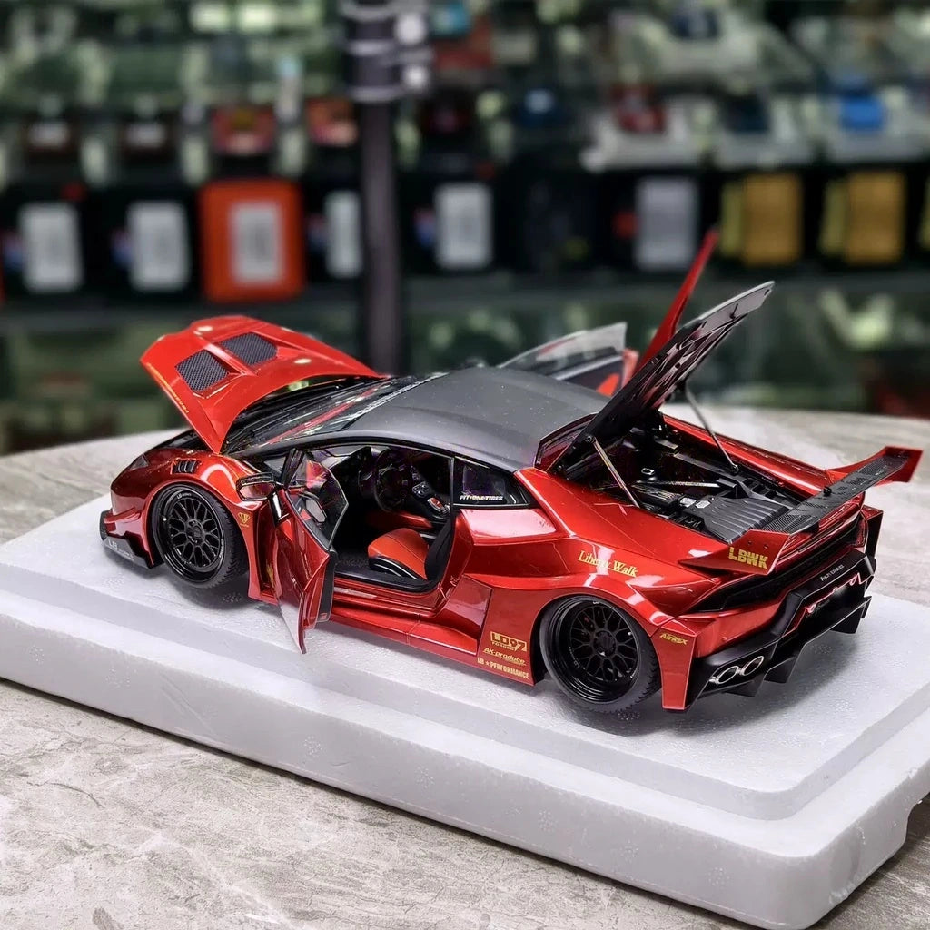 [AutoArt] 1:18 Lamborghini 2011 Aventador LP700-4 LB Works Red Model Car Die-Cast