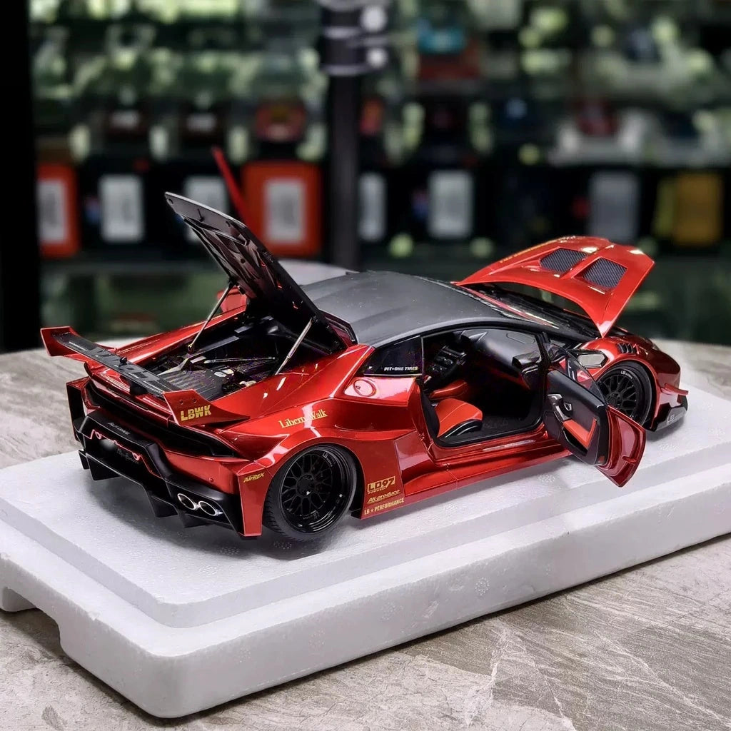 [AutoArt] 1:18 Lamborghini 2011 Aventador LP700-4 LB Works Red Model Car Die-Cast