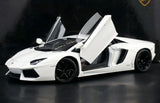 AutoArt Lamborghini 2011 Aventador LP700-4 وايت 1:18 – نموذج معدني قابل للجمع من القالب المصبوب