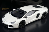 AutoArt Lamborghini 2011 Aventador LP700-4 وايت 1:18 – نموذج معدني قابل للجمع من القالب المصبوب