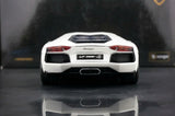 AutoArt Lamborghini 2011 Aventador LP700-4 وايت 1:18 – نموذج معدني قابل للجمع من القالب المصبوب