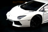 AutoArt Lamborghini 2011 Aventador LP700-4 وايت 1:18 – نموذج معدني قابل للجمع من القالب المصبوب