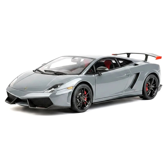 AutoArt Lamborghini 2011 Gallardo LP570-4 سوبر تروفيو سترادالي رمادي 1:18 – نموذج معدني قابل للجمع مصبوب، مصبوب.