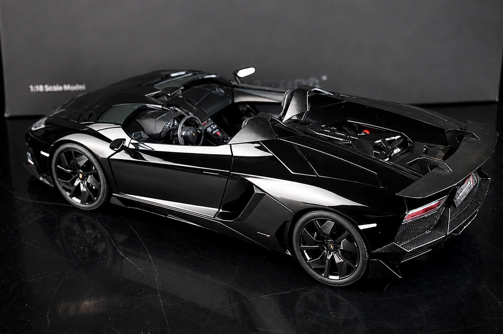 AutoArt Lamborghini 2012 Aventador J Black 1:18 – Collectible Diecast Model Die-Cast