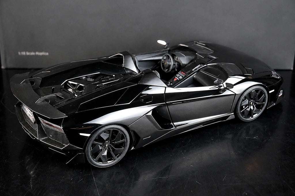 AutoArt Lamborghini 2012 Aventador J Black 1:18 – Collectible Diecast Model Die-Cast