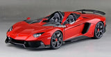 AutoArt Lamborghini 2012 Aventador جي ريد 1:18 – نموذج معدني قابل للجمع من القالب المصبوب