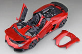 AutoArt Lamborghini 2012 Aventador جي ريد 1:18 – نموذج معدني قابل للجمع من القالب المصبوب