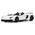 AutoArt Lamborghini 2012 Aventador J White 1:18 – نموذج معدني قابل للجمع مصبوب.