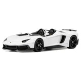 AutoArt Lamborghini 2012 Aventador J White 1:18 – نموذج معدني قابل للجمع مصبوب.