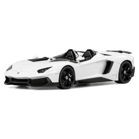 AutoArt Lamborghini 2012 Aventador J White 1:18 – نموذج معدني قابل للجمع مصبوب.