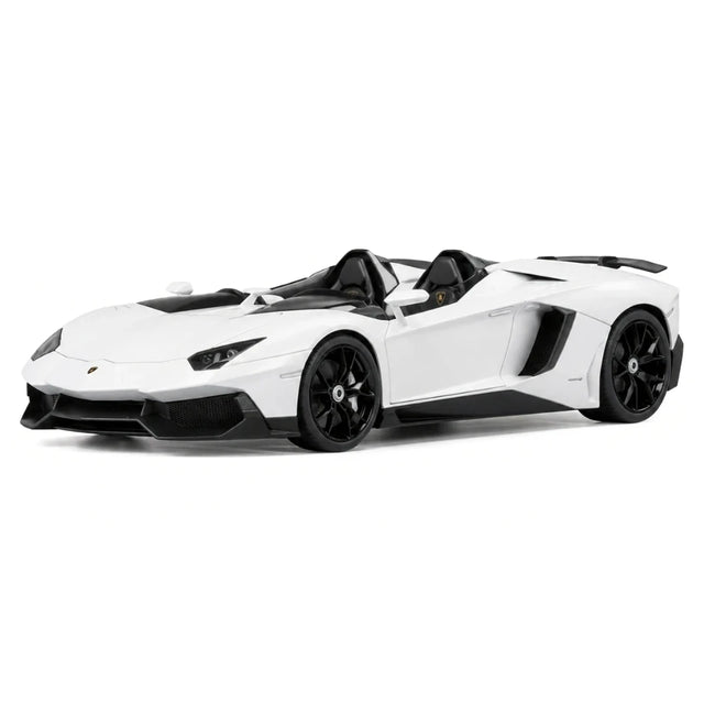 AutoArt Lamborghini 2012 Aventador J White 1:18 – نموذج معدني قابل للجمع مصبوب.