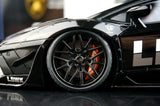 AutoArt Lamborghini 2012 Aventador LP700-4 LB-ووركس بلاك 1:18 – نموذج معدني قابل للجمع من القالب المصبوب