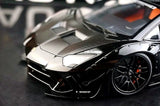 AutoArt Lamborghini 2012 Aventador LP700-4 LB-ووركس بلاك 1:18 – نموذج معدني قابل للجمع من القالب المصبوب